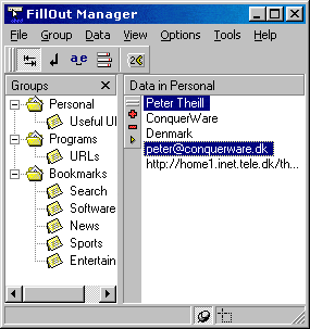 FillOut Manager screenshot